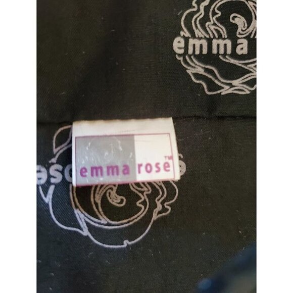 Emma Rose Hobo Bag With Floral Pattern Black & Silvery Taupe Polyester & Polyure - Picture 5 of 6